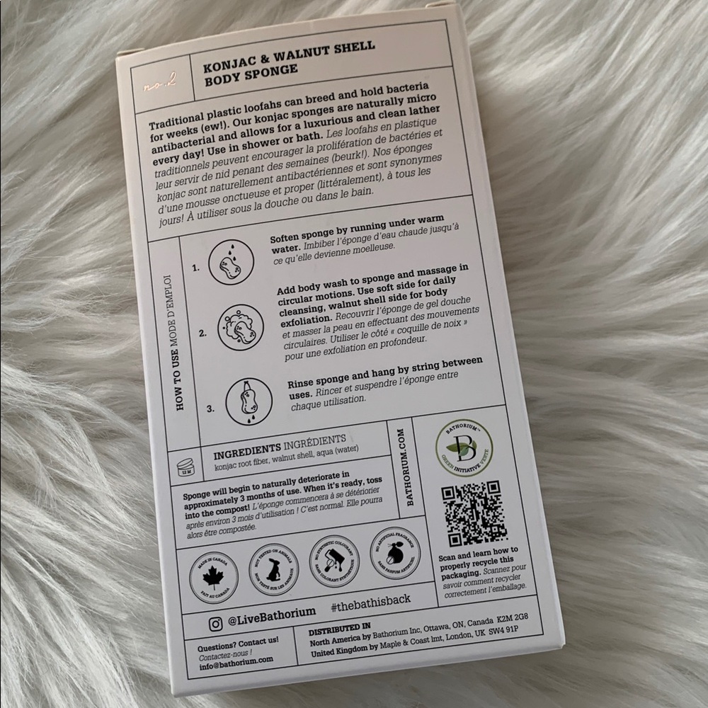 Bathorium Konjac Exfoliating Body Sponge - Picture 2 of 2